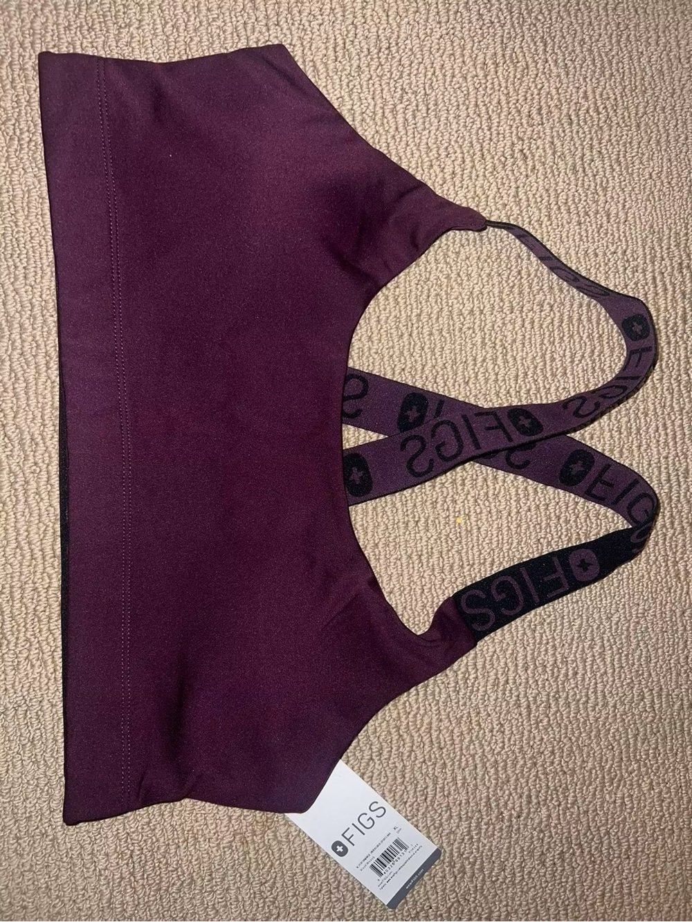 FIGS Deep Purple Performance Underscrub Sports Bra